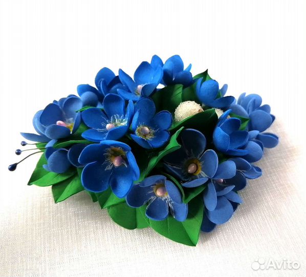 Заколка, резинка для волос, брошь из фоамирана