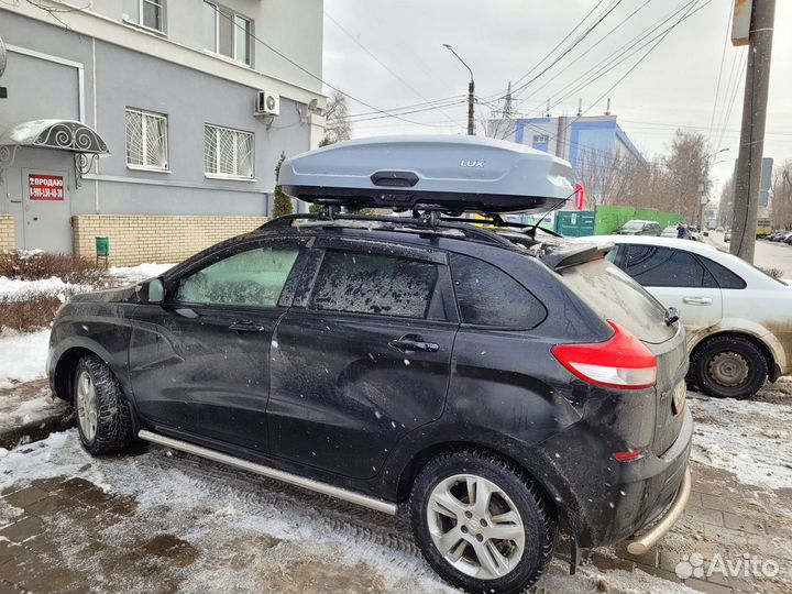 Автобокс LUX tavr 450L серый мат. LADA xray