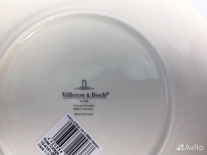Набор 4 тарелки Villeroy & Boch Rose Cottage