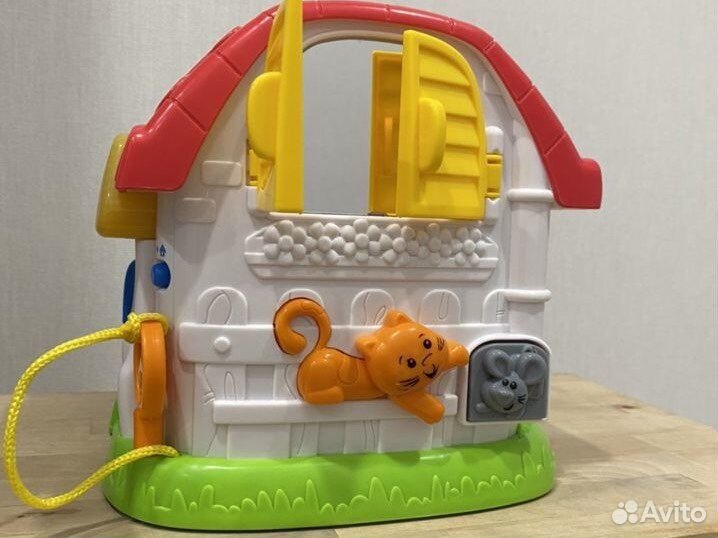 Развивающий бизиборд сортер домик музыкальный