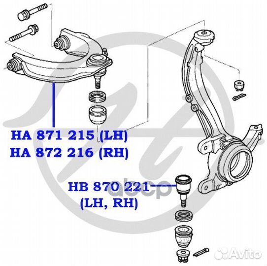 Опора шаровая Hanse HB 870 221 HB870221 Hanse