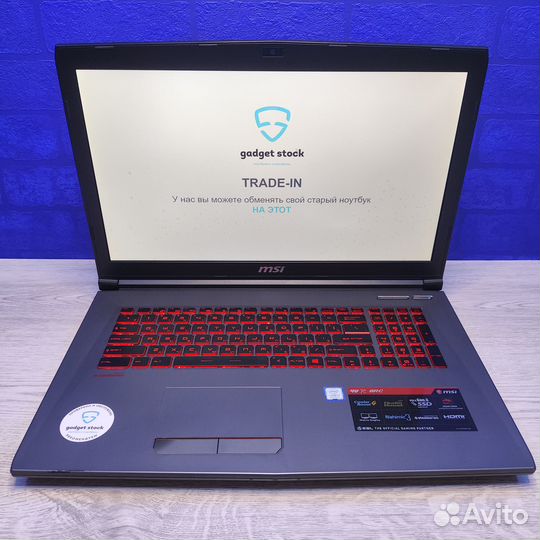 Игровой ноутбук MSI GV72 8RC