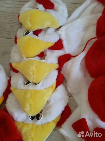 Костюмы курочек и петушка 6шт