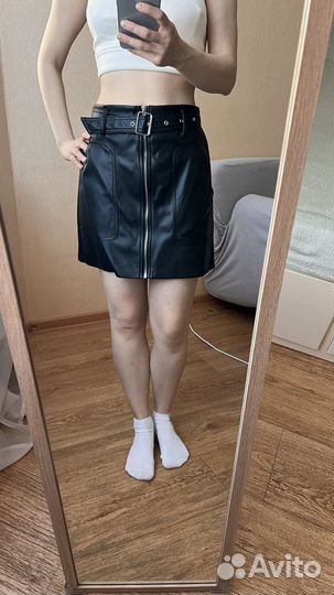 Юбка из экокожи, новая, 40 размер