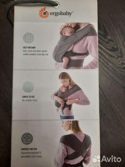 Эргорюкзак ergobaby embrace heather grey