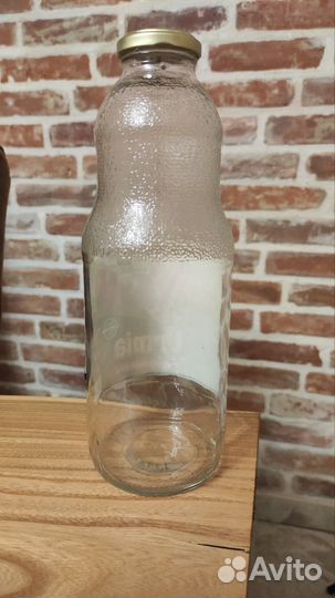 Стеклянная бутылка 1 л