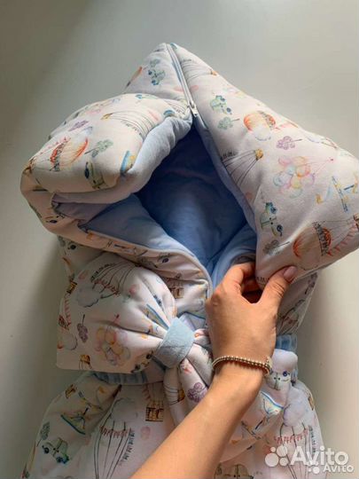 Конверт на выписку для мальчика осень зима