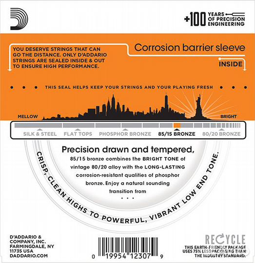 EZ900 american bronze 85/15 Струны DAddario