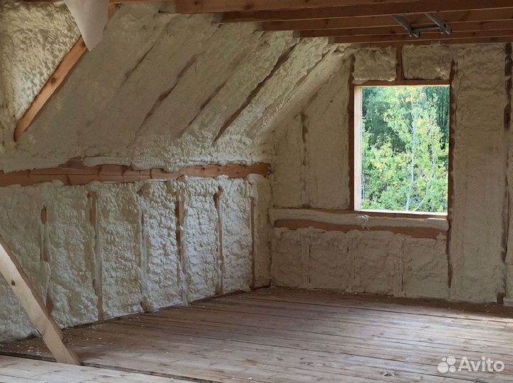 Утепление дома пенополиуретаном