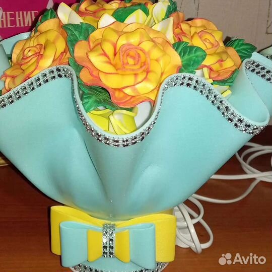 Светильник-ночник букет из изолона