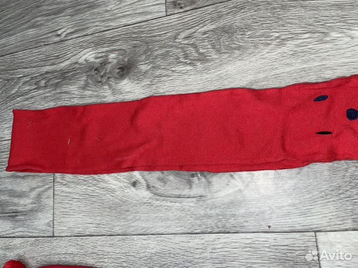 Комплект шапка, шарф и варежки деми