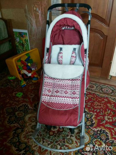 Детские санки-коляска
