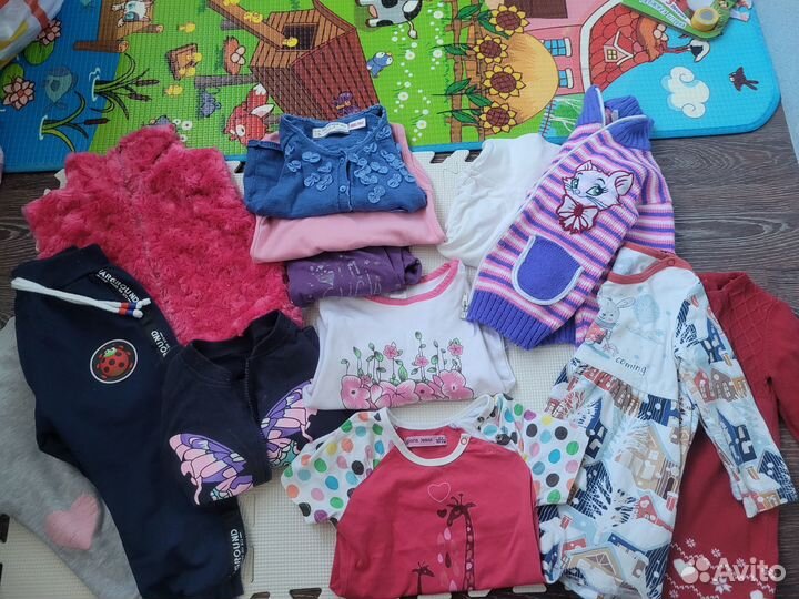 Вещи пакетом на девочку 80