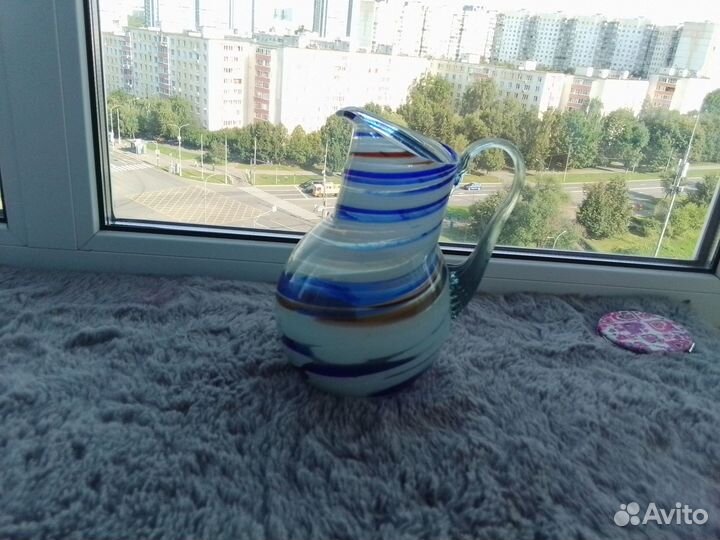 Кувшин сине-белый СССР