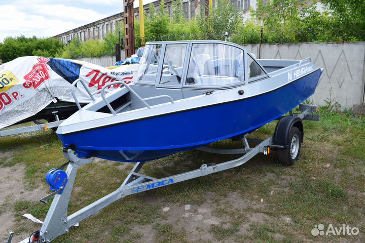 Новый катер Неман 500 DC алюминиевый под ключ