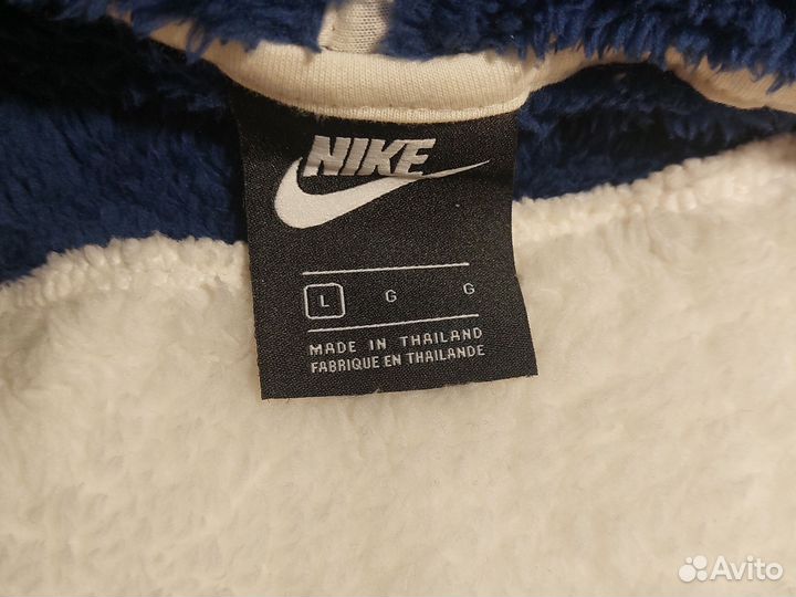 Плюшевая кофта nike (l)(жен)