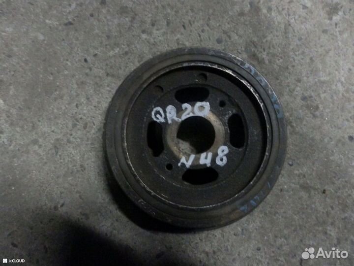 Шкив коленвала на nissan QR20