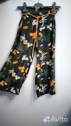 Штаны широкие для девочки 134р-р