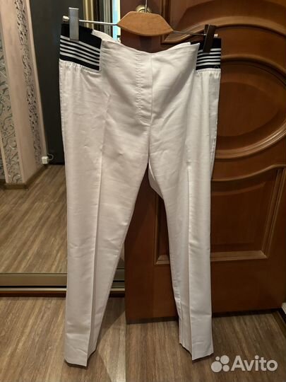 Летние брюки белые женские 48