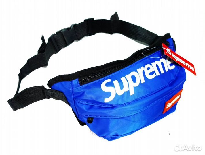 Поясная сумка №1 Supreme синий