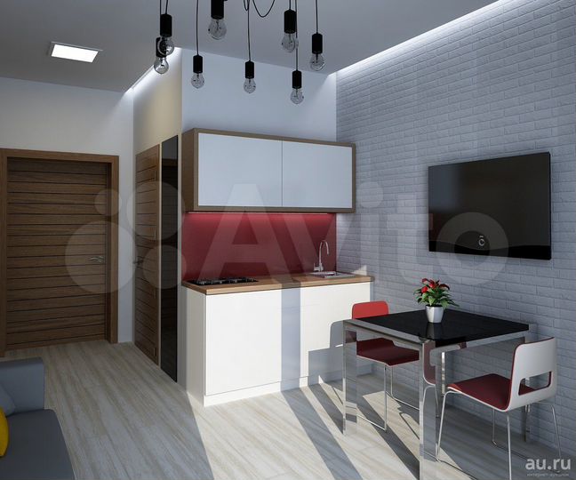Квартира-студия, 25 м², 1/10 эт.