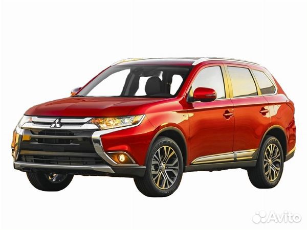 Молдинг бампера Mitsubishi Outlander 15-22 (Спереди/ Справа/ Сверху)