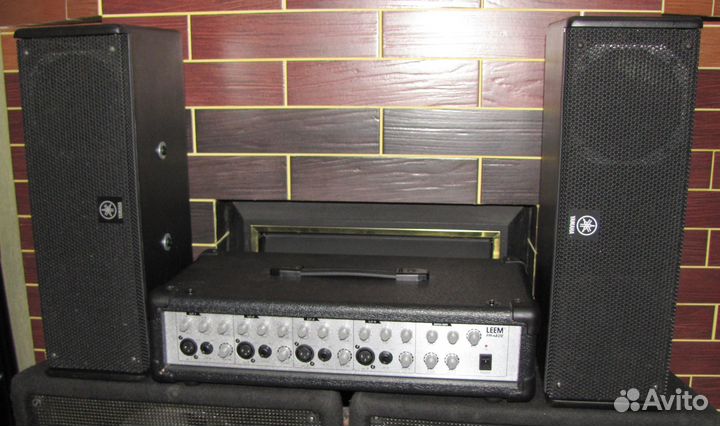 Колонки Yamaha 200-400W Pro 2шт Активный микшер ST