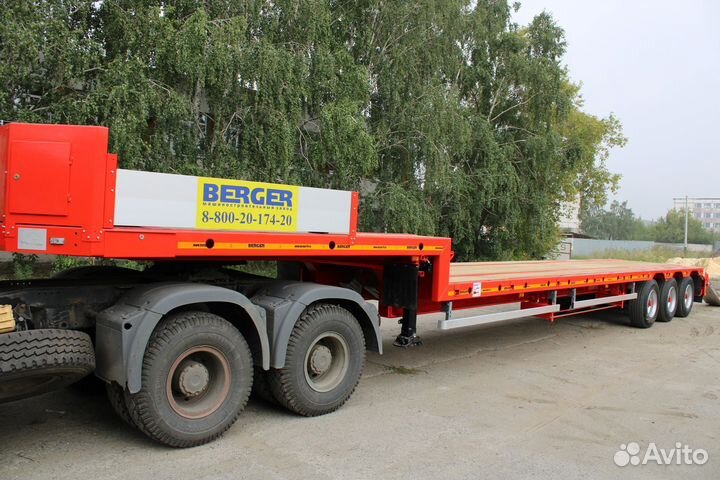 Полуприцеп трал (тяжеловоз) Berger 9853, 2023