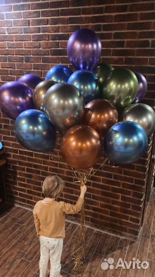 Шарики с гелием, цифры из шаров, оформление