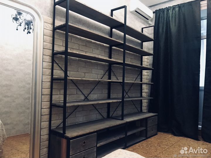 Стеллаж в стиле лофт