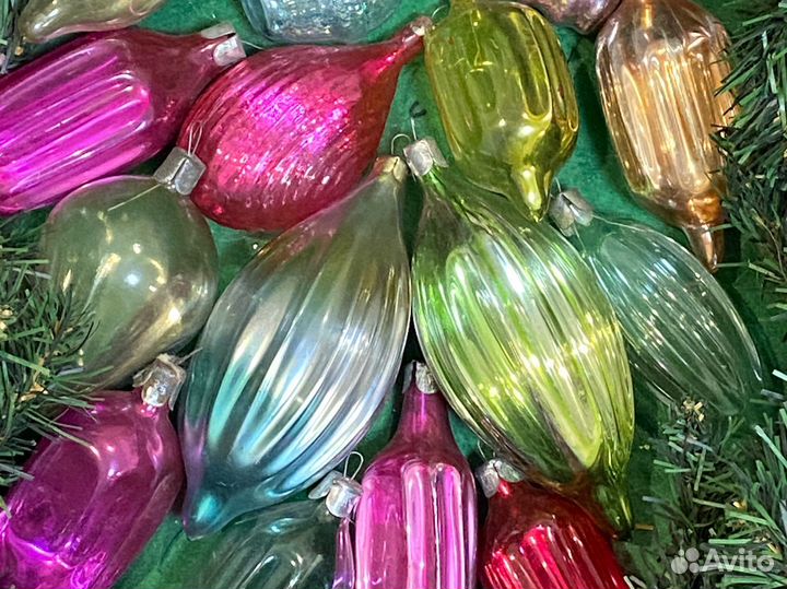 Елочные игрушки СССР Льдинки Лот 301