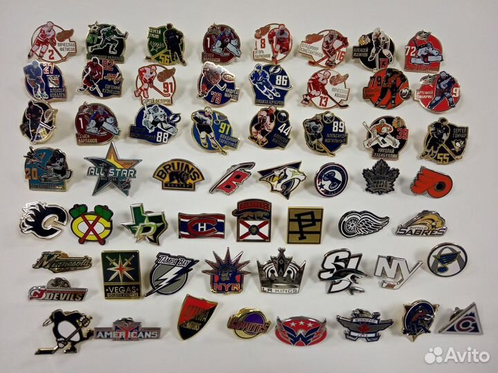 Значки хоккейные нхл