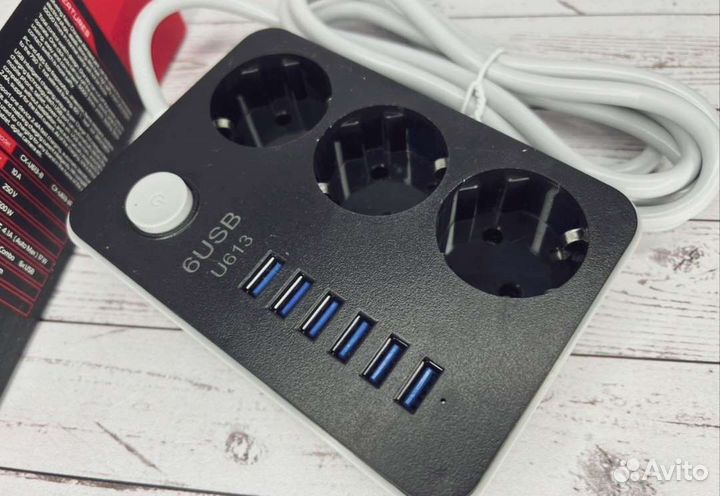 Новый Сетевой фильтр с USB