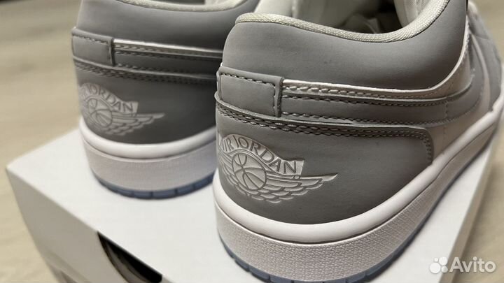 Оригинал Nike Air Jordan 1 low wolf grey