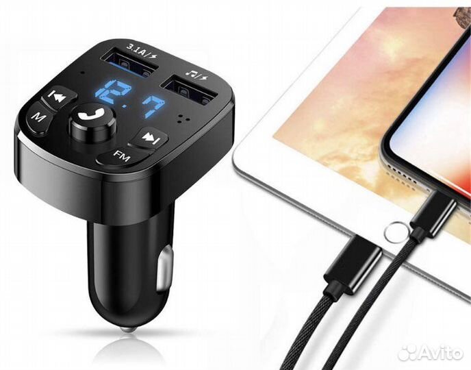 Fm модулятор Bluetooth Transmitter новый