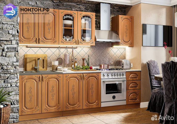 Кухня Лиза-2 1.8 м ольха матовая