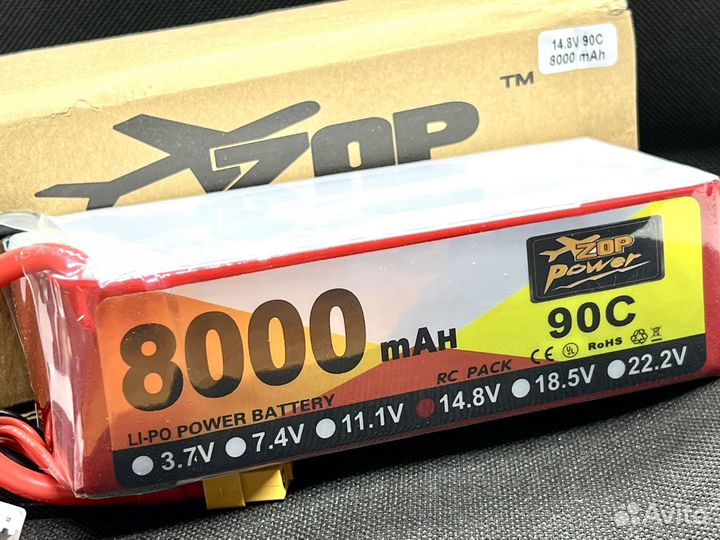 Аккумулятор Lipo 4s 14,8v 8000mah 90C