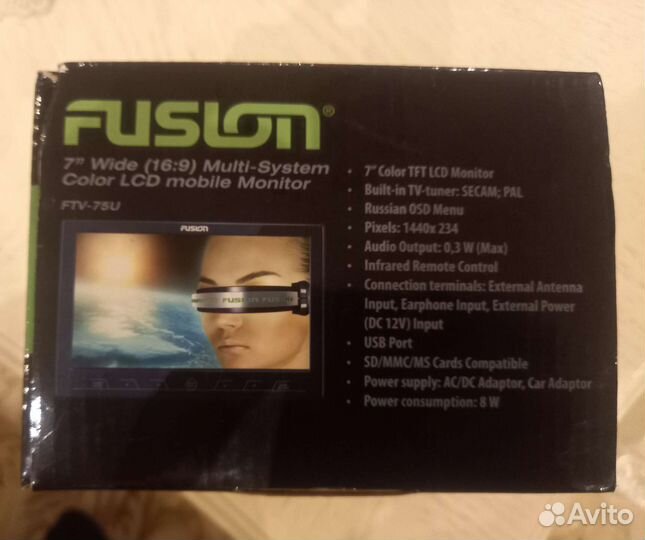 Автомобильный телевизор с встроенным тюнером