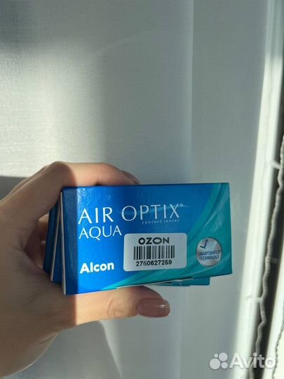 Линзы Air Optix aqua -1,00, -1,75, -2,00