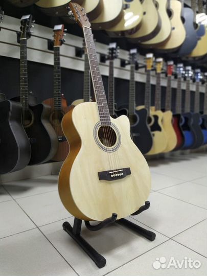 Гитара Акустическая Натуральная Матовая Новая