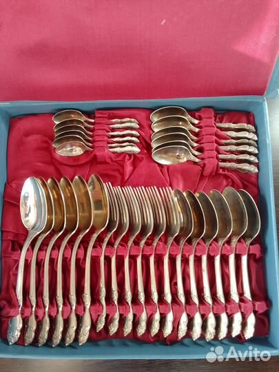 Коллекционный набор мельхиора, Серебряная Роза 