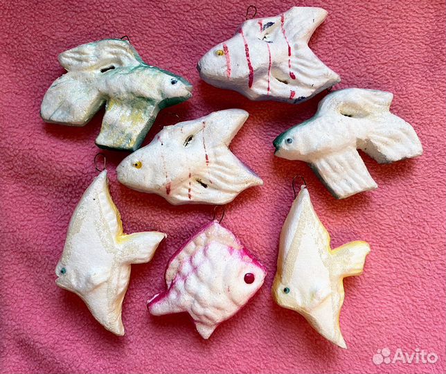 Елочные игрушки СССР из пенопласта
