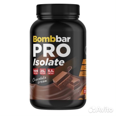 Новый протеин изолят Bombbar шоколадный