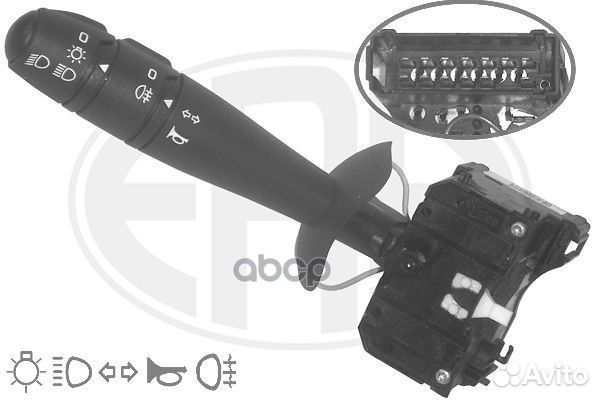 Переключатель подрулевой renault twingo II 4405