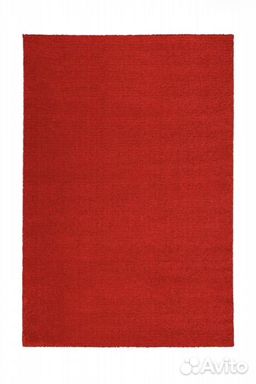 Новый ковер IKEA Лангстед красный серый