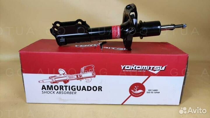 Стойка амортизатора передняя левая Рио 4 Солярис 2