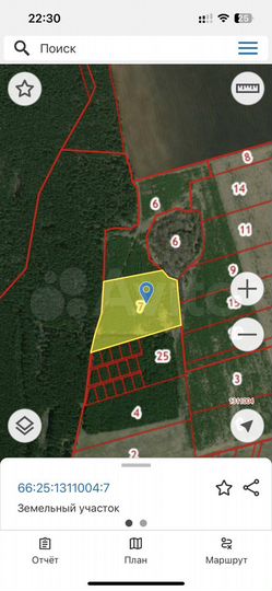 Участок 6,53 га (СНТ, ДНП)