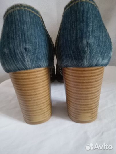 Туфли джинсовые, 39