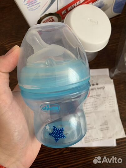 Молокоотсос ручной chicco, бутылочка, сушилка