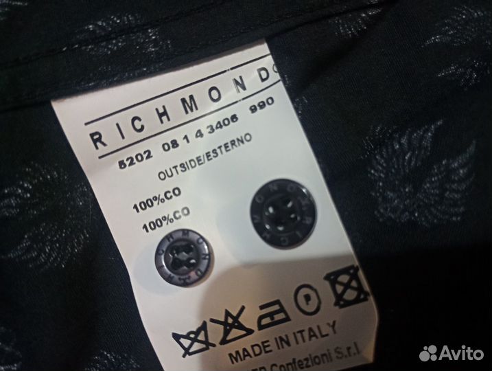 48р Richmond новая сорочка msrp 335 euro